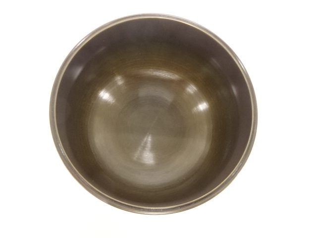  駒形米山造　唐銅製　建水